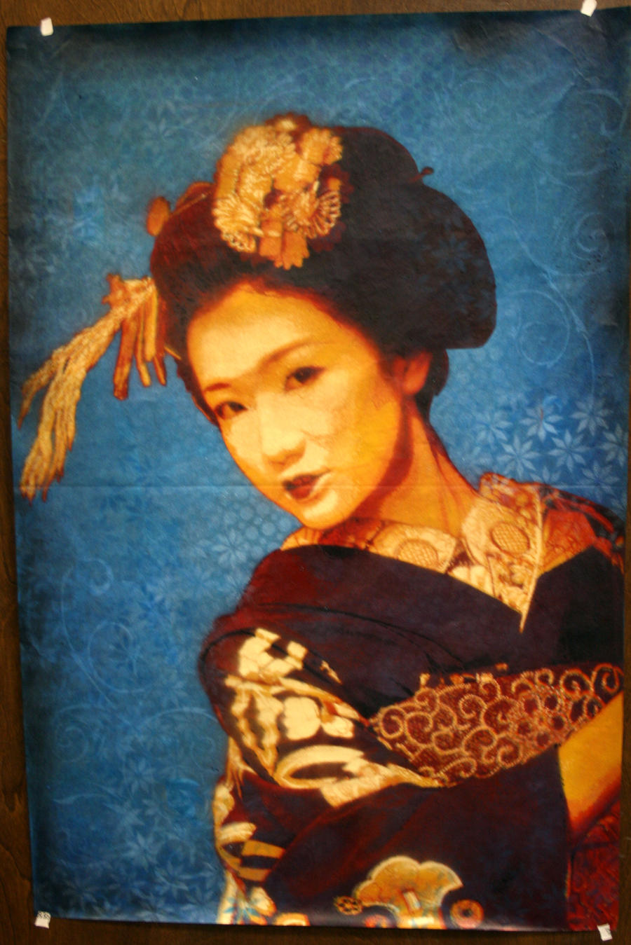 Maiko Fukuho on Blue pasre-up