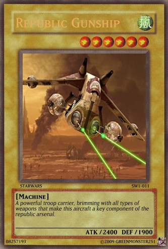 Yugioh Republic Gunship Card