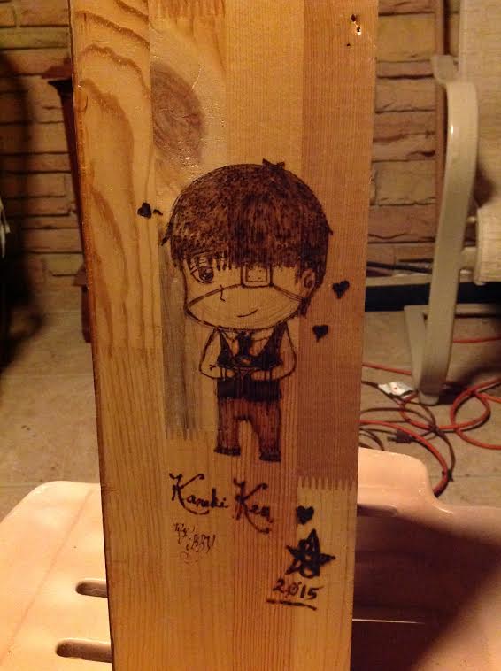 Kaneki Ken- Woodburning Practice