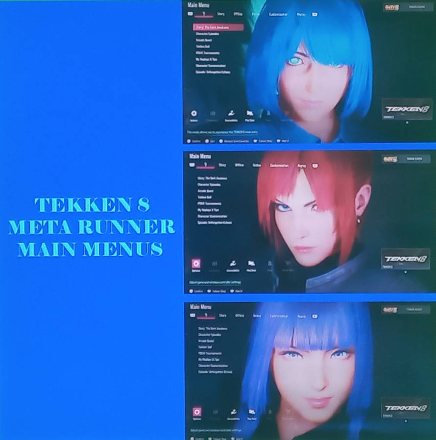 Tekken 8 Meta Runner Main Menus by AhmadtheGamerGuy1 on DeviantArt