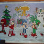 Window Painting 2010 - Sonic Christmas