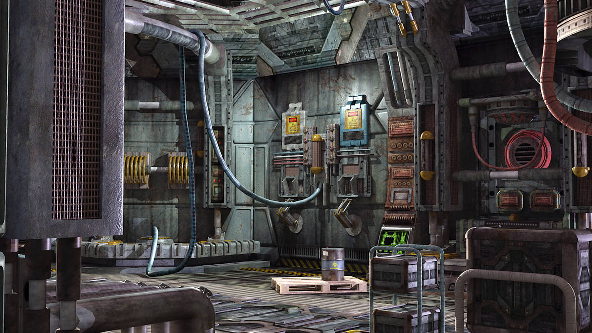 sci-fi interior of space ship by Siddhupol on DeviantArt