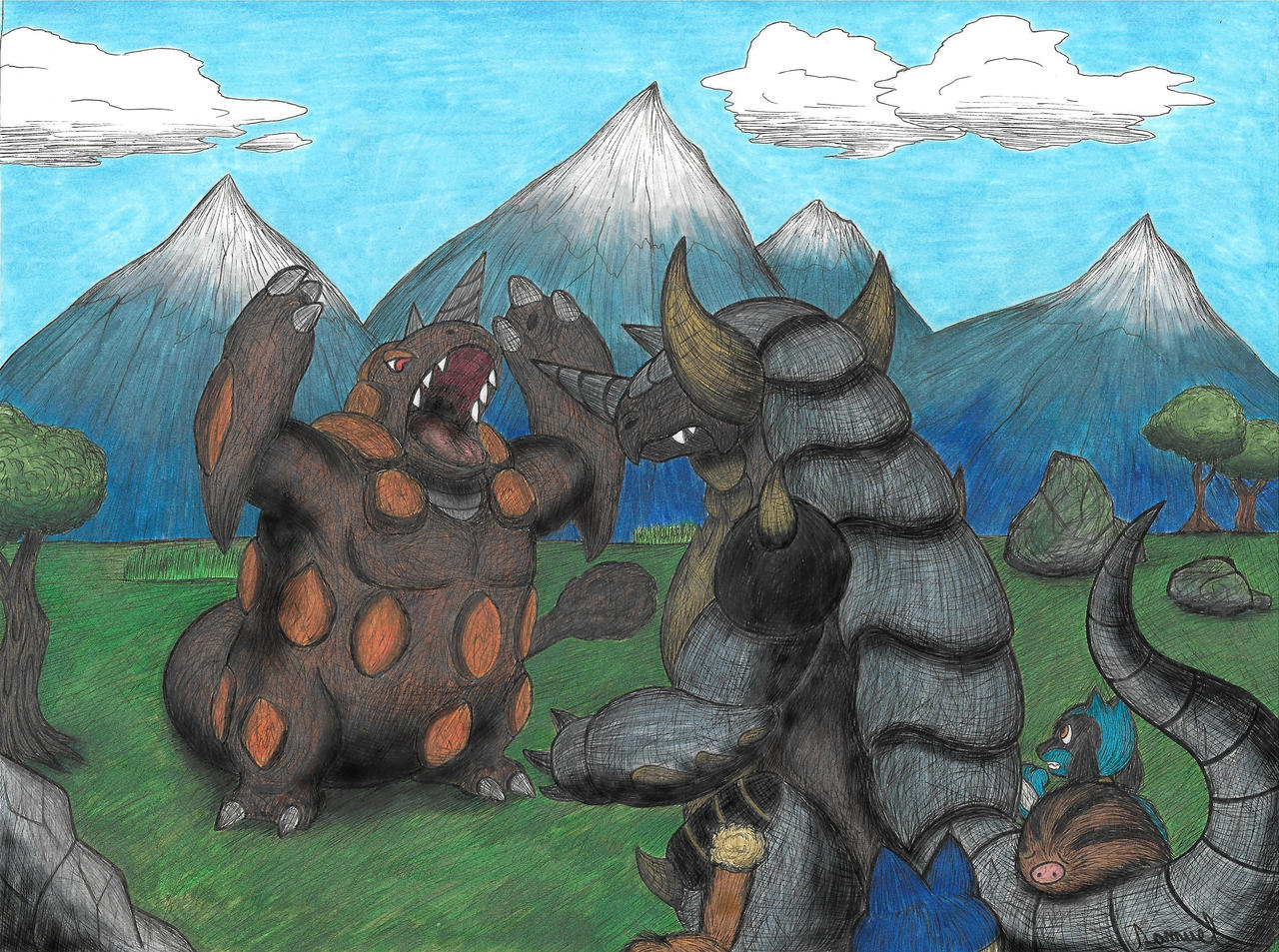 Eviolite Rhydon Vs Rhyperior Clash of evolutions (Rhyperior vs Rhyperator) by SAGOTO2006 on DeviantArt