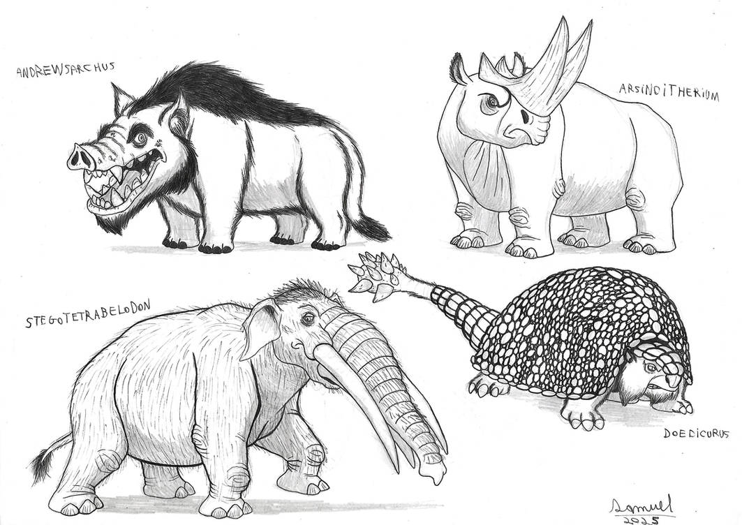 Animal Age Style Some extinct animals in Ice Age style by SAGOTO2006 on DeviantArt