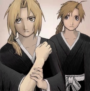 Ed and Al as Shinigami