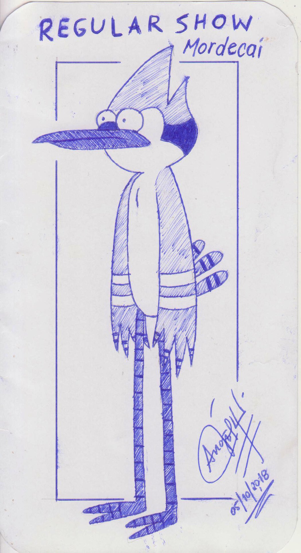 Dibujo de Mordecai de Un show mas by AngeldDavidarArt1989 on DeviantArt