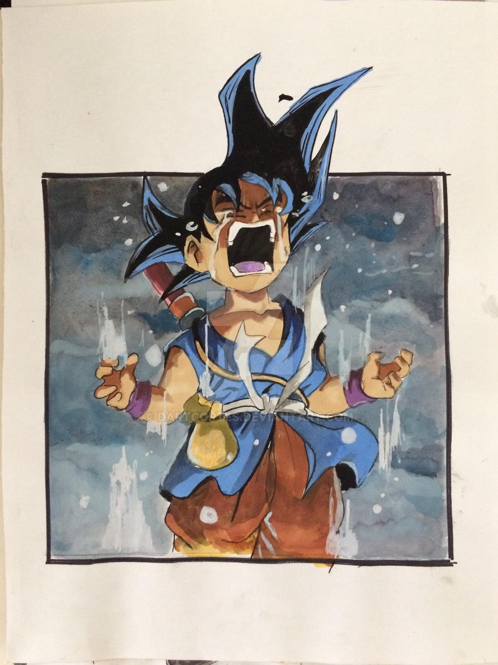 Goku rage by dartcortes on DeviantArt