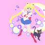 Sailor Moon + Luna (Pretty Soldier Sailor Moon)