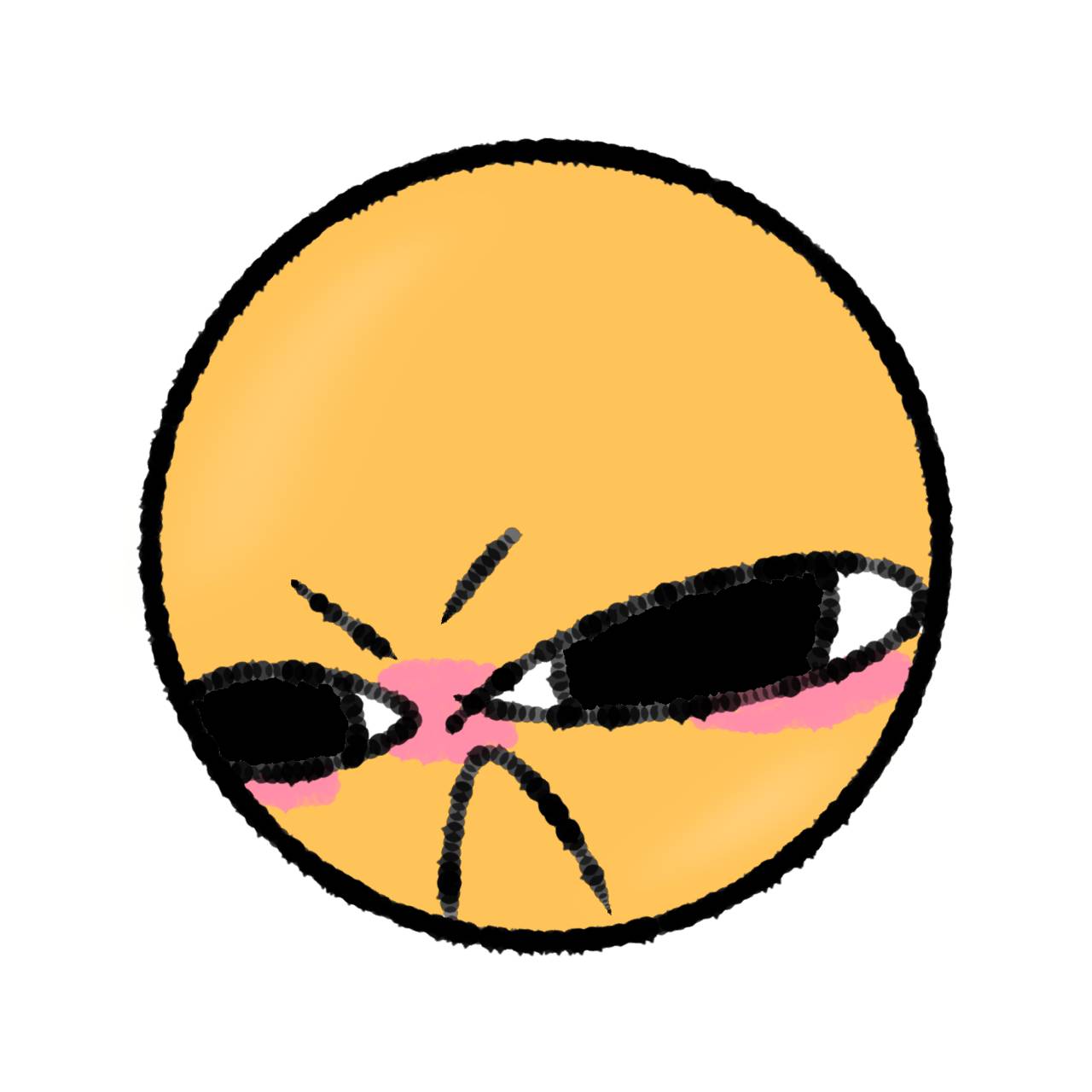 Cursed emoji crying in 3d tears by Coneys-hell-world on DeviantArt