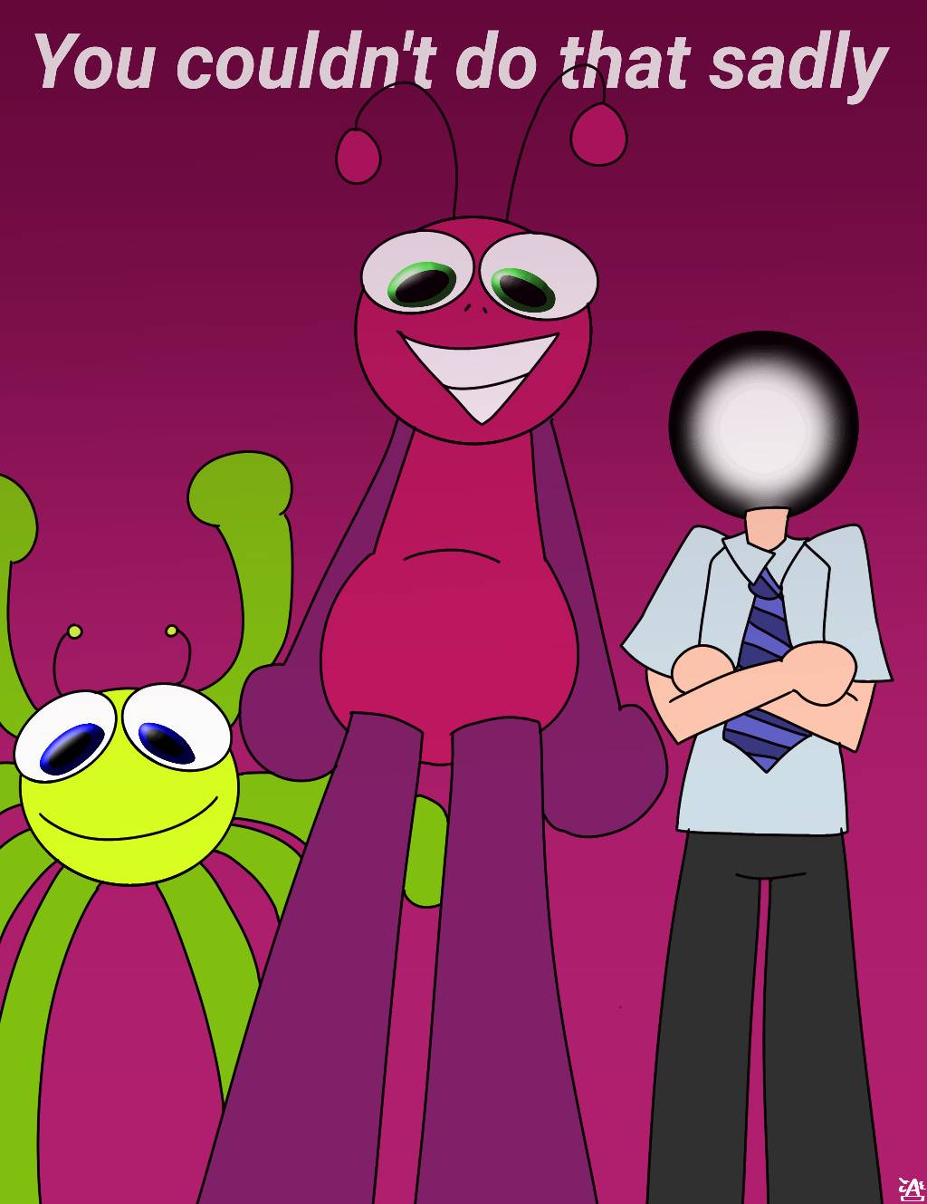 Bugbo deciding your fate by Coneys-hell-world on DeviantArt