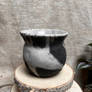 Raku pot 'Foggy night'