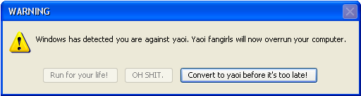 Error Message: Yaoi