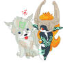 Midna and Doggie Link