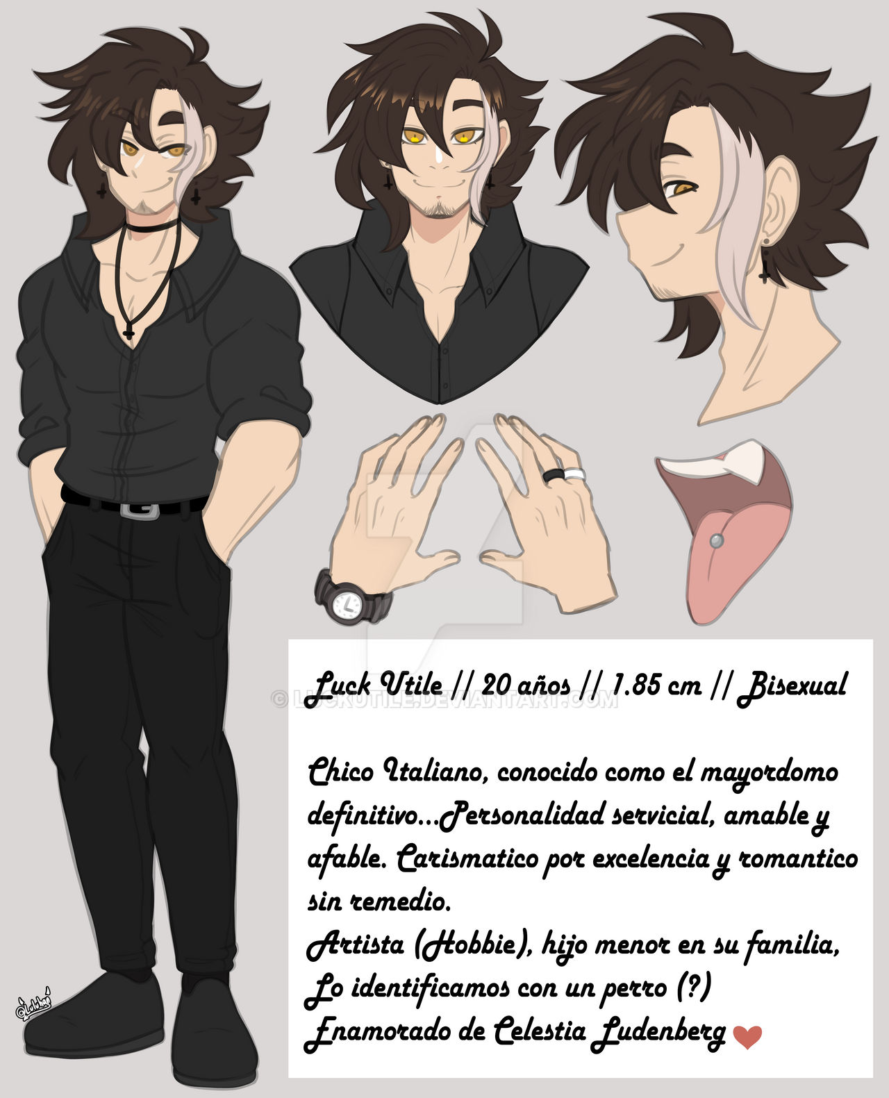 Luck Df Luck Utile (Reference sheet) by LuckUtile on DeviantArt