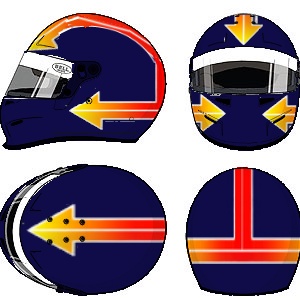 Pedro Paulo Diniz Helmet