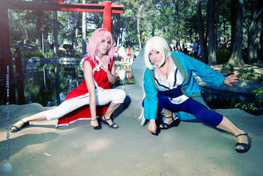 Tsunade y Sakura cosplay