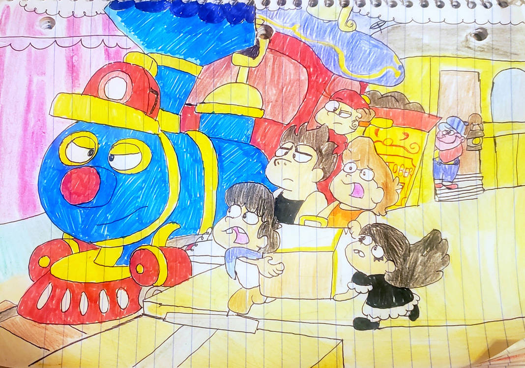 Casey Jr. Leaves the Station by raralabelle1Art on DeviantArt
