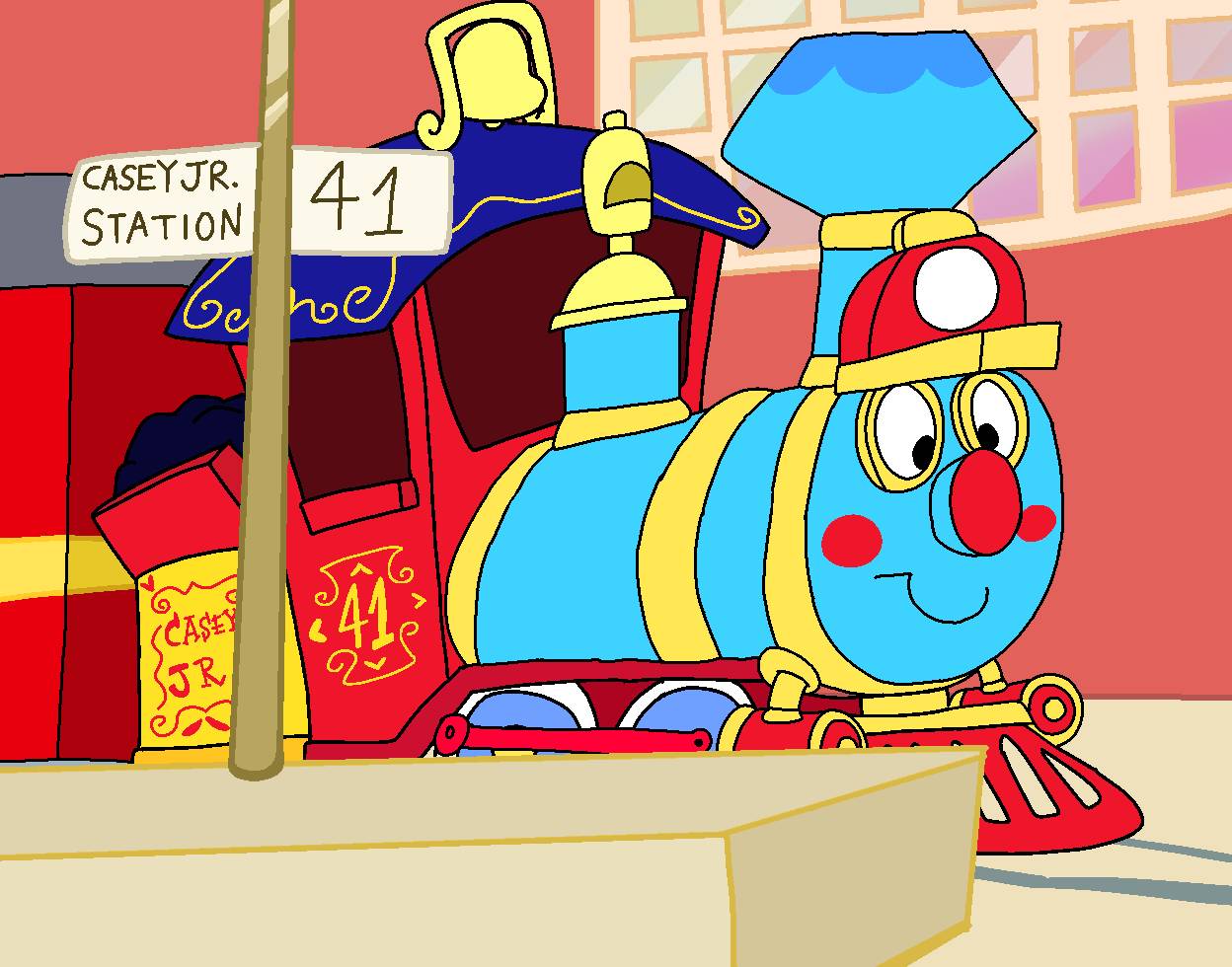 Casey Jr. at His Station by raralabelle1Art on DeviantArt