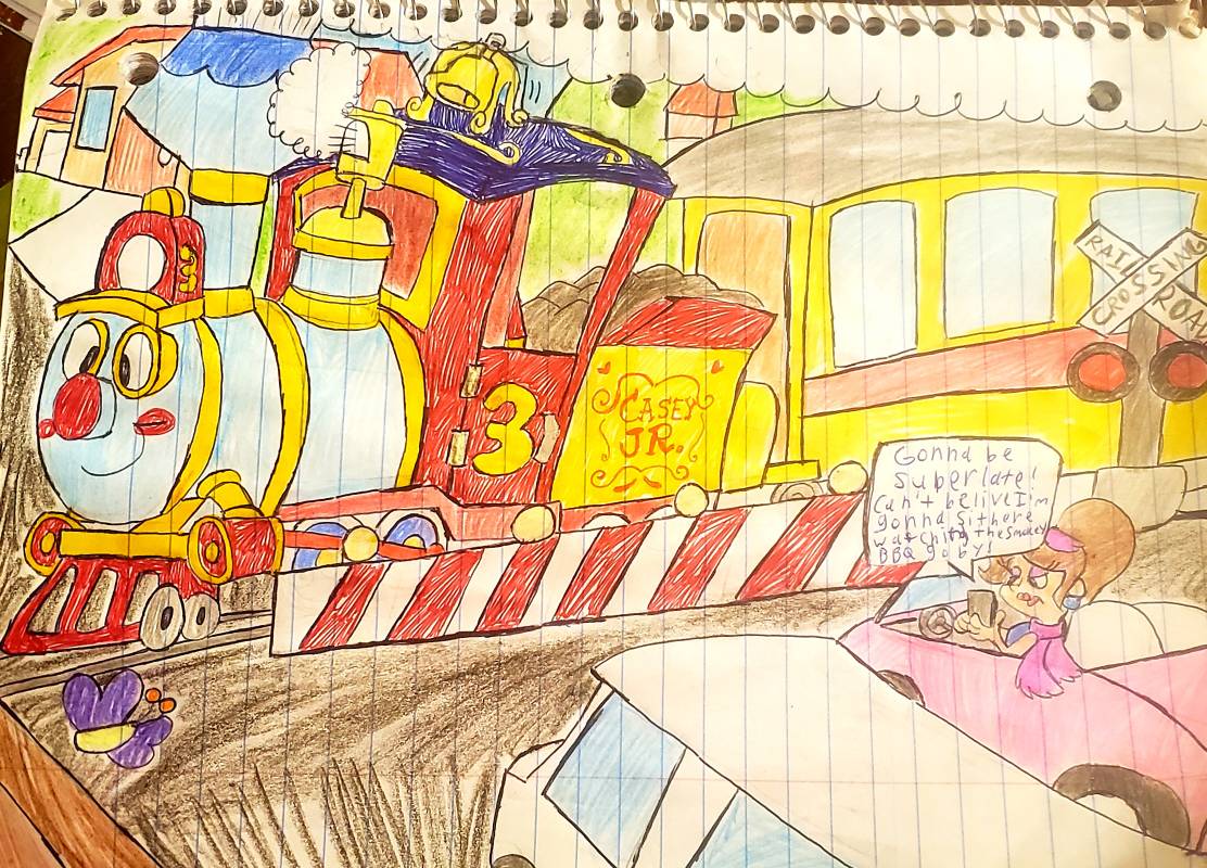 Railroad Crossing by raralabelle1Art on DeviantArt