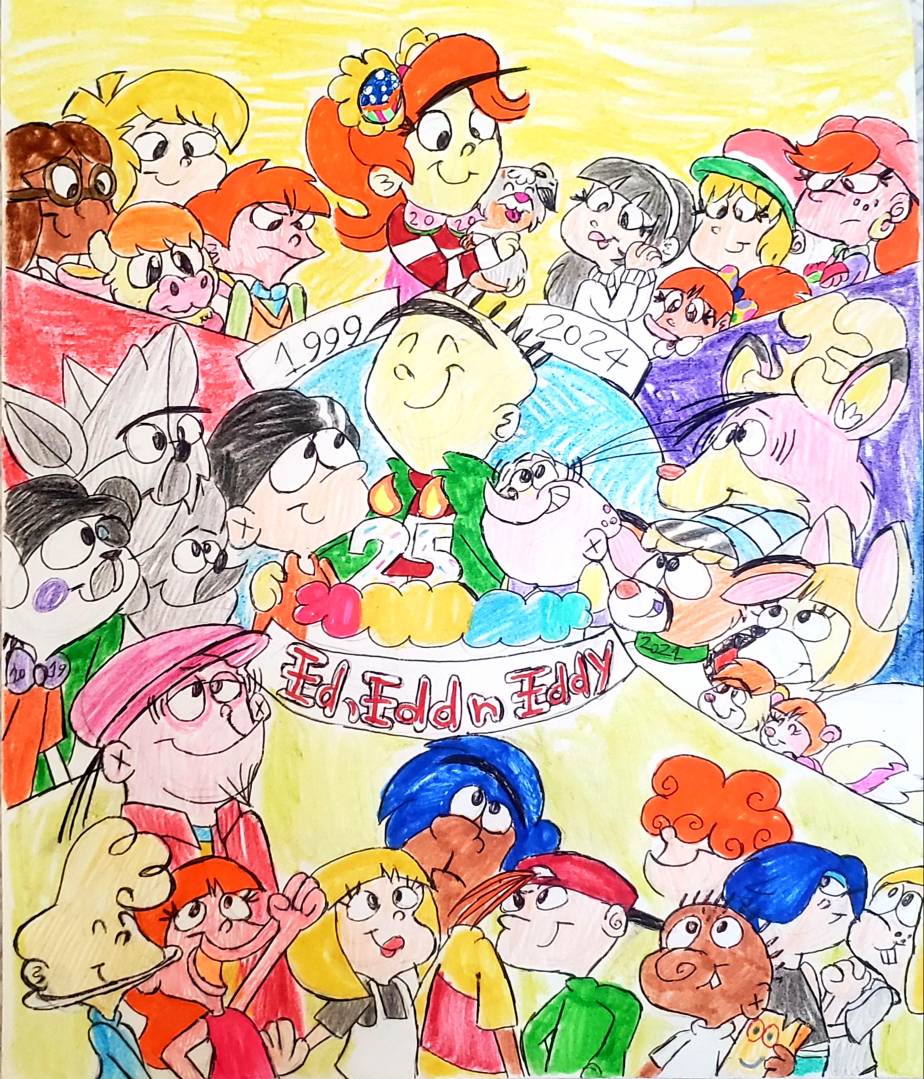 Happy 25th ANniversary Ed, Edd n Eddy! by raralabelle1Art on DeviantArt