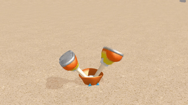 Cream the rabbit stuck headfirst in the sand by torrique89 on DeviantArt