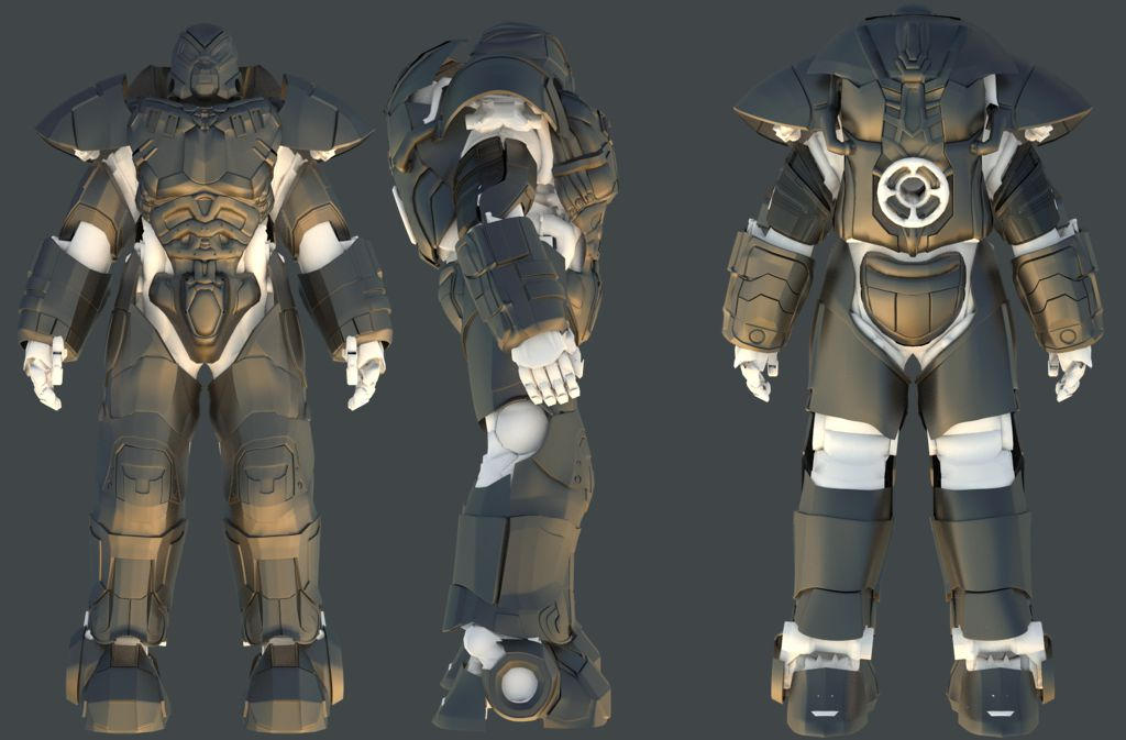 Power Armour Turnaround by the-rotton-core on DeviantArt