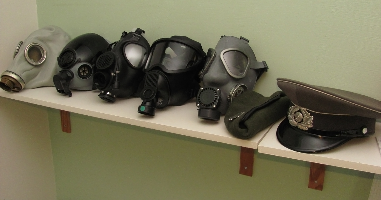 Row of Gasmasks