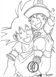 Goku and Gohan n.n