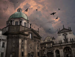 Birds over Prague