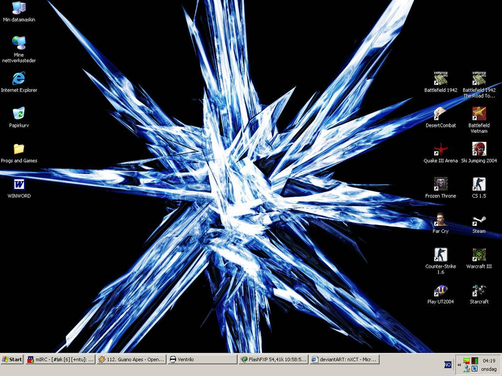 My windows desktop by nXCT on DeviantArt