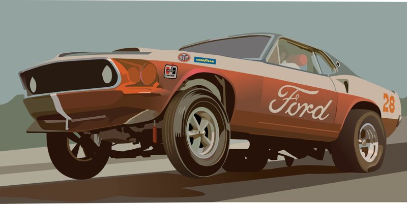 Vintage Drag Car II