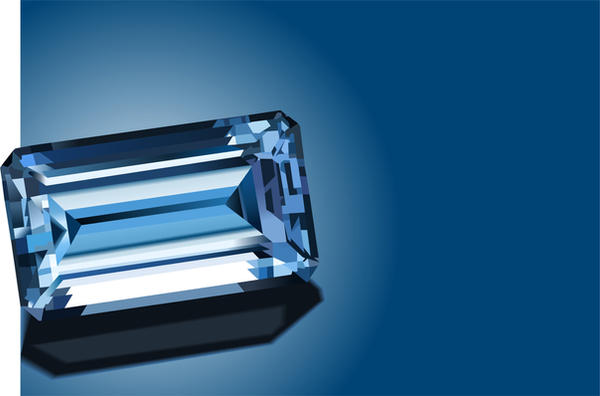 Sparkling blue sapphire