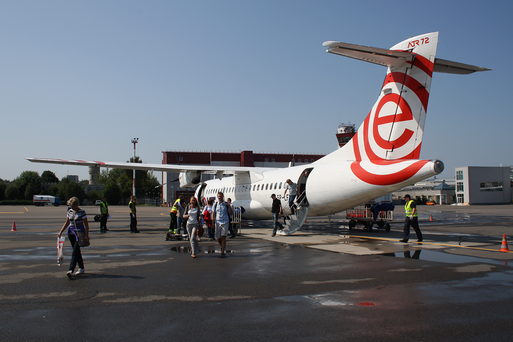 Leaving the aircraft