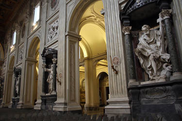 Apostols statues in San Giovanni Laterano basilica