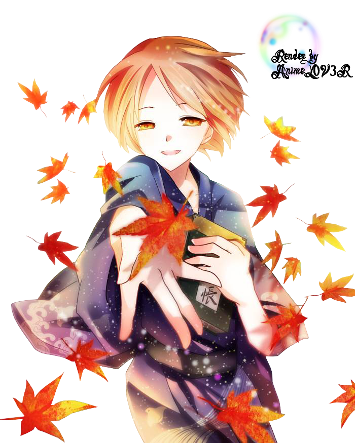 Autumn Anime Girl render by Ani07 on DeviantArt