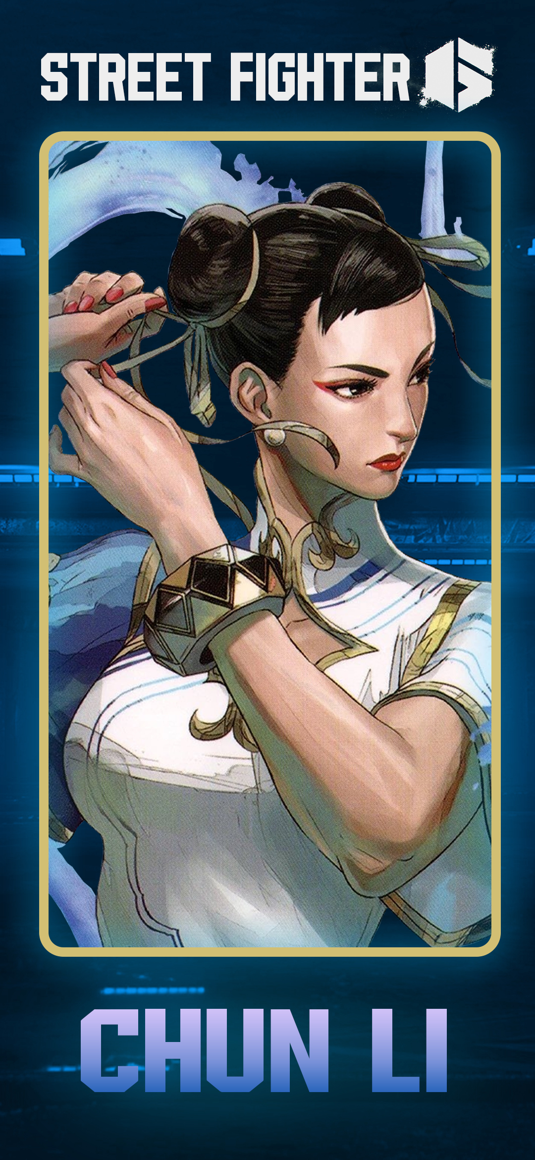 Chun Li R6 Card Bakground R6 Sf6 Chun li Phone Wallpaper by CR1ONE on DeviantArt