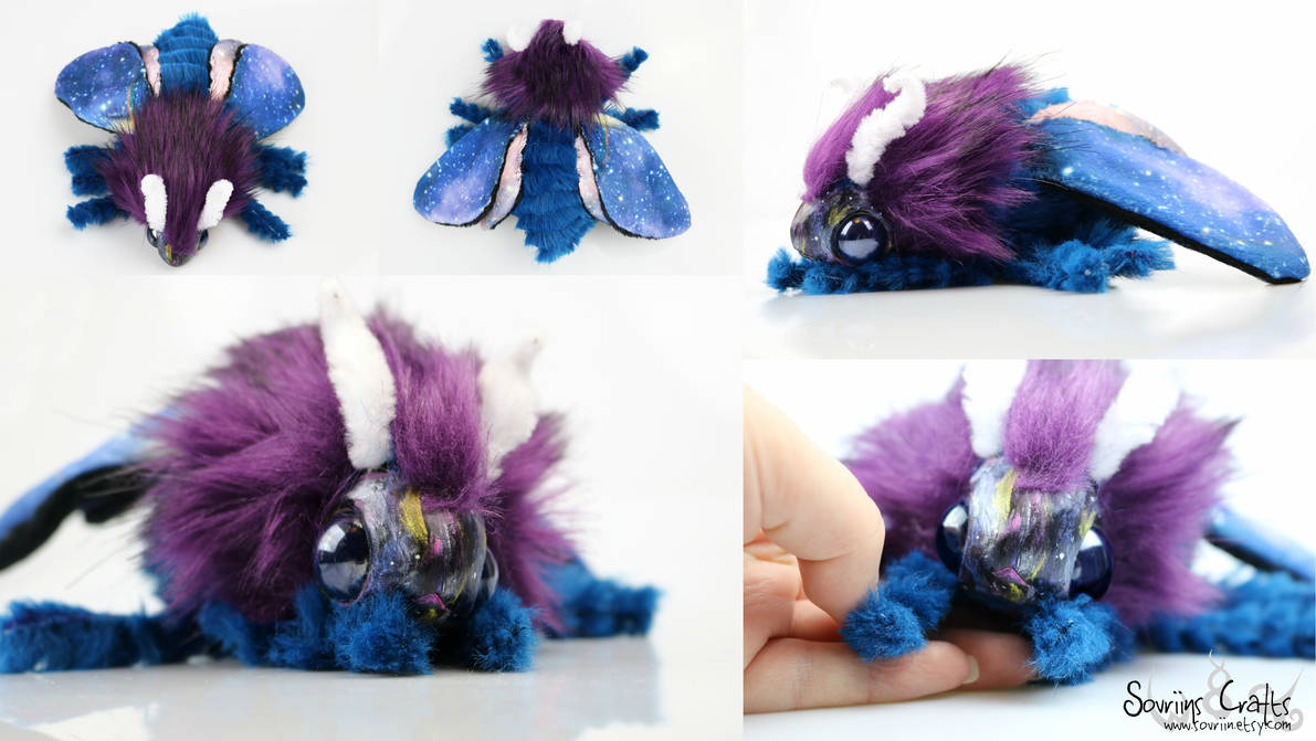 Nebulis the Galaxy Poodle Moth Art Doll FOR SALE