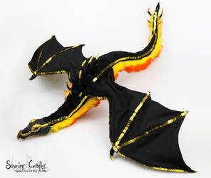 Calida the Royal Fire Dragon Art Doll FOR SALE .