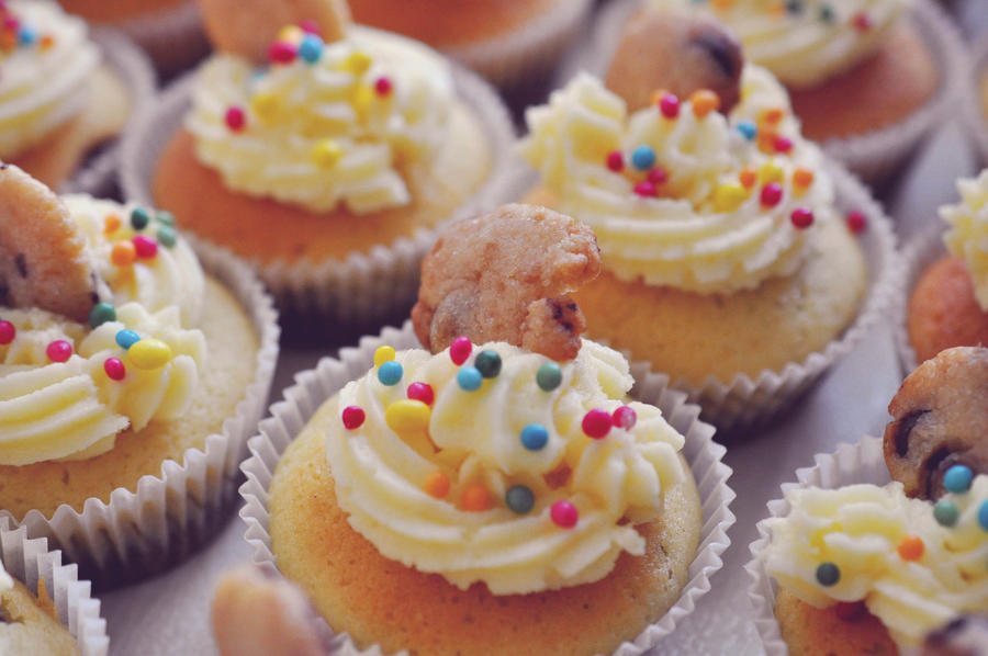 Cookie Dough Cupcakes I