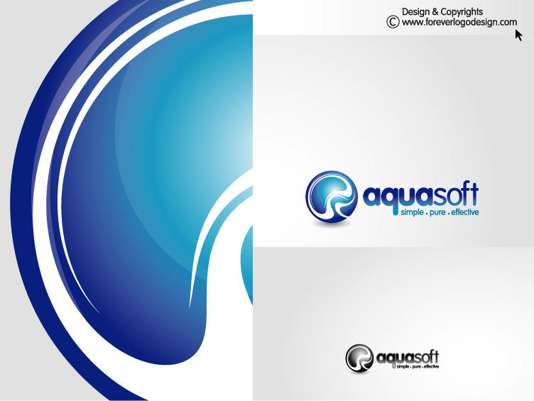 Aquasoft Logo Design by Foreverlogodesign on DeviantArt