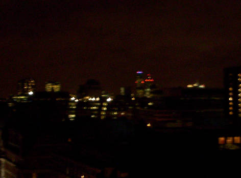 London in the night.