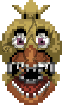 Withered chica pixel art