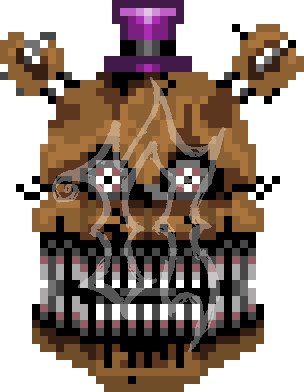 fnaf 4 Nightmare Fredbear head