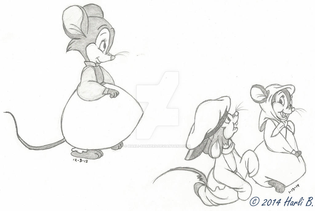 Sketches from An American Tail