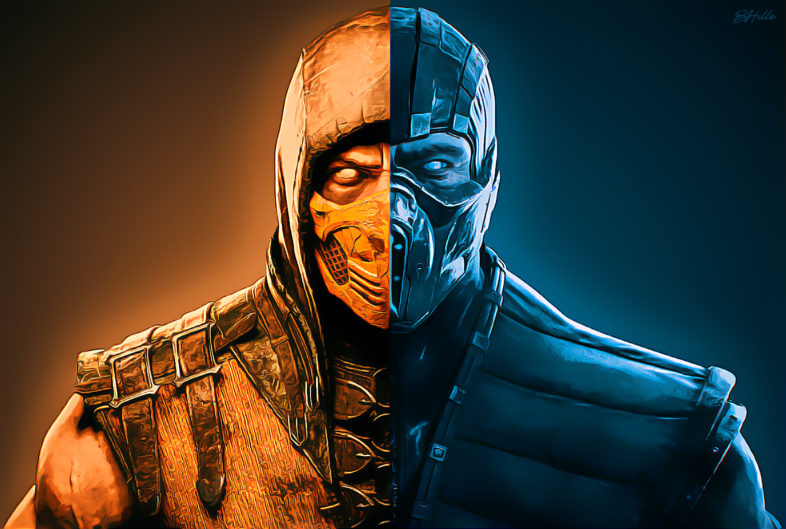 Mortal Kombat X - Scorpion and Sub Zero by BernardoHille on DeviantArt