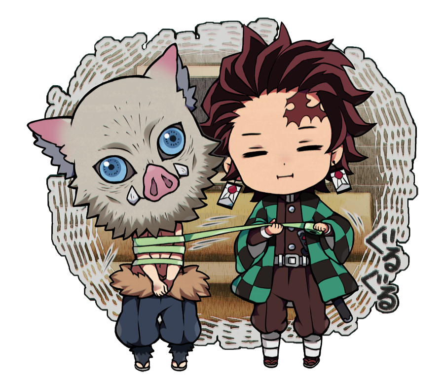 Chibi Demon Slayer Inosuke And Tanjiro By Mo Chalina On Deviantart Chibi Demon Slayer Inosuke And Tanjiro By Mo Chalina On Deviantart