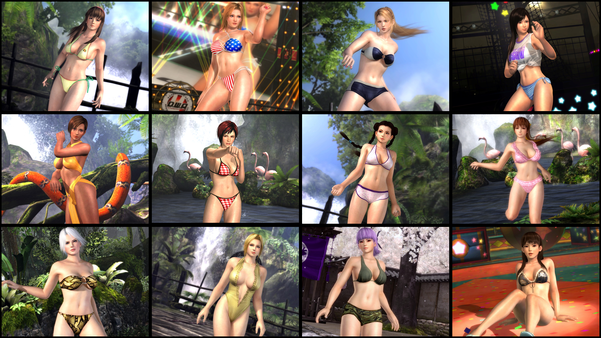 DOATEC Swimsuit Collage