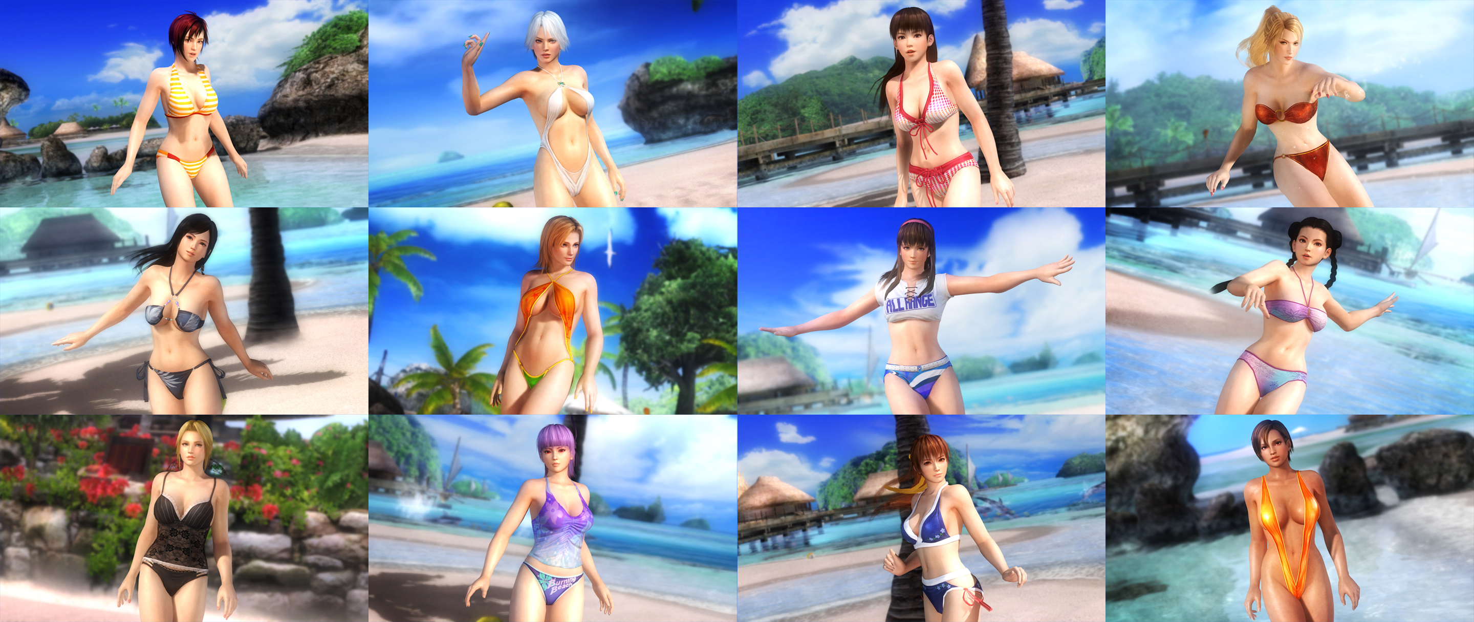 DOA 5 Zack's Island Collage