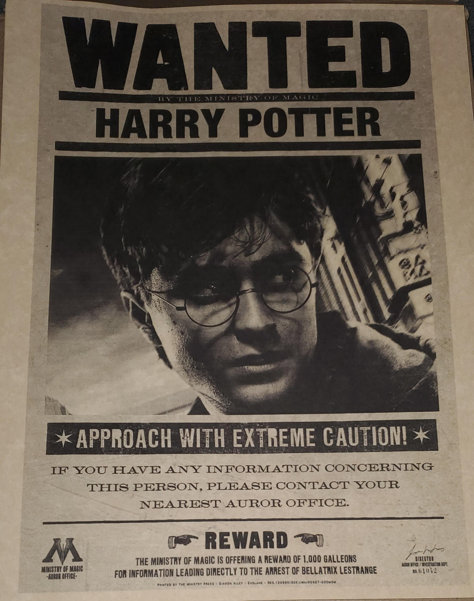 Harry Potter Wanted Poster The Wizarding World Harry Potter