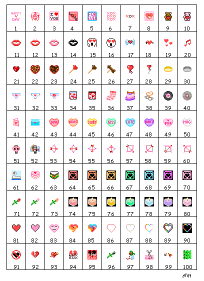 valentines emotes - preview by flameinheaven on DeviantArt